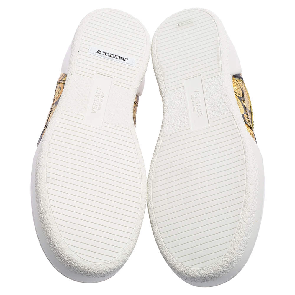 Versace Yellow/Black Leather Medusa Amplified Ilus Sneakers Size 40.5 For Women 6 Versace Yellow/Black Leather Medusa Amplified Ilus Sneakers Size 40.5 For Women - Image 6