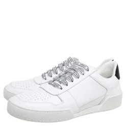 Versace White Leather Ilus Trainers Sneakers Size 41 For Women -Versace Official Website luxury women versace new shoes p608303 001