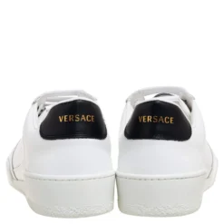 Versace White Leather Ilus Trainers Sneakers Size 41 For Women -Versace Official Website luxury women versace new shoes p608303 005