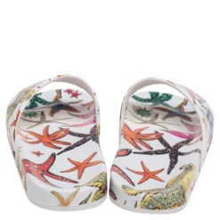 Versace Multicolor Leather Flat Sandals Size 37 For Women -Versace Official Website luxury women versace new shoes p618668 006