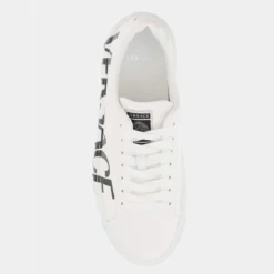 Versace White Logo Greca Sneakers Size EU 39.5 For Women -Versace Official Website luxury women versace new shoes p677587 001