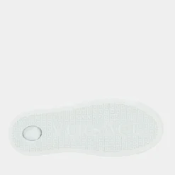 Versace White Logo Greca Sneakers Size EU 39.5 For Women -Versace Official Website luxury women versace new shoes p677587 005