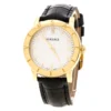 Versace White Mother Of Pearl Gold Plated Steel VQA Women's Wristwatch 33 Mm For Women