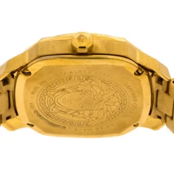 Versace Black Gold Plated Stainless Steel Dylos Icon VQU05 0015 Women's Wristwatch 38 Mm For Women -Versace Official Website luxury women versace new watches p266839 001