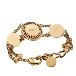 Versace Medusa Gold Tone Chain Link Bracelet For Women -Versace Official Website luxury women versace used accessories p142760 0004