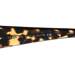 Versace Havana Brown Tortoise Shell/ Black MOD 4247 Oversized Square Sunglasses For Women -Versace Official Website luxury women versace used accessories p161724 002