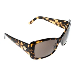 Versace Havana Brown Tortoise Shell/ Black MOD 4247 Oversized Square Sunglasses For Women