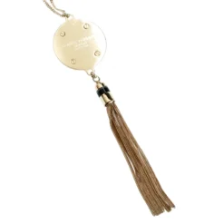 Gianni Versace Vanitas Crystal Enamel Medusa Gold Tone Tassel Pendant Necklace For Women -Versace Official Website luxury women versace used accessories p179965 002