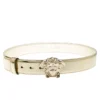 Versace Metallic Gold Leather Medusa Belt 95CM For Women