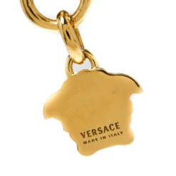 Versace Medusa Gold Tone Dangle Earrings For Women -Versace Official Website luxury women versace used accessories p218688 007