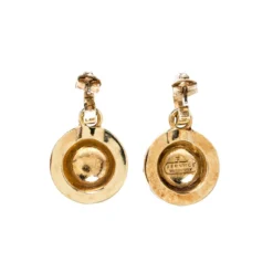 Versace Medusa Crystal Studded Gold Tone Drop Earrings For Women -Versace Official Website luxury women versace used accessories p220565 002