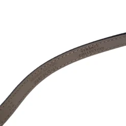 Versace Black Leather And Metal Detail Slim Logo Belt 95CM For Women -Versace Official Website luxury women versace used accessories p258548 001