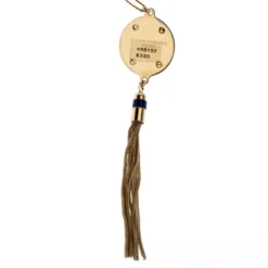 Versace Medusa Crystal Enamel Tassel Pendant Gold Tone Necklace For Women -Versace Official Website luxury women versace used accessories p260275 001