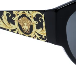Versace Baroque Medusa Print/ Grey Gradient MOD. 4230 Cat Eye Sunglasses For Women -Versace Official Website luxury women versace used accessories p265009 001