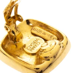 Versace Medusa Two Tone Square Clip-on Stud Earrings For Women -Versace Official Website luxury women versace used accessories p287479 005