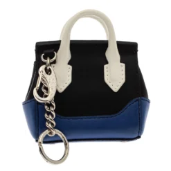 Versace Tri Color Leather Medusa Bag Coin Pouch Key Chain For Women -Versace Official Website luxury women versace used accessories p298198 010