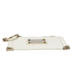 Versace White Quilted Leather Coin Purse And Key Charm For Women -Versace Official Website luxury women versace used accessories p312719 009