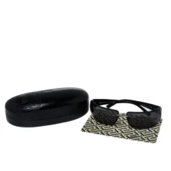 Versace Black Medusa Icon Embedded/ Grey Mod.2027 Rimless Sunglasses For Women -Versace Official Website luxury women versace used accessories p334969 001