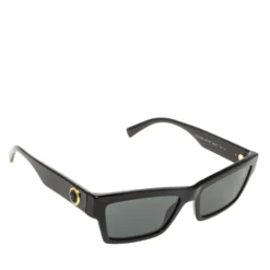 Versace Black Medusa Ares Square Sunglasses For Women