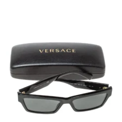 Versace Black Medusa Ares Square Sunglasses For Women -Versace Official Website luxury women versace used accessories p358278 008