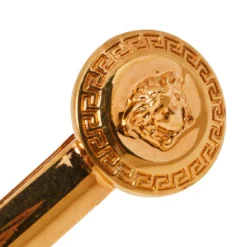 Versace Medusa Head Motif Gold Tone Hair Clip For Women -Versace Official Website luxury women versace used accessories p360787 004