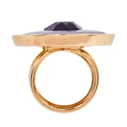 Versace Enamel Crystal Gold Tone Cocktail Ring Size 59 For Women 10 Versace Enamel Crystal Gold Tone Cocktail Ring Size 59 For Women -Versace Official Website luxury women versace used accessories p366023 004