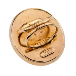 Versace Enamel Crystal Gold Tone Cocktail Ring Size 59 For Women 12 Versace Enamel Crystal Gold Tone Cocktail Ring Size 59 For Women -Versace Official Website luxury women versace used accessories p366023 007