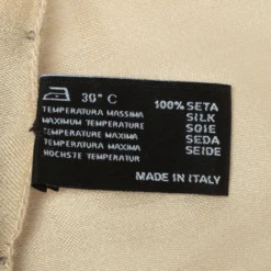 Versace Cream Greca Patterned Silk Scarf For Women -Versace Official Website luxury women versace used accessories p368674 003