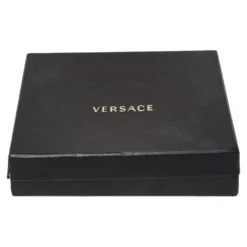 Versace Gold Tone Crystal Triple Halo Medusa Pendant Necklace For Women -Versace Official Website luxury women versace used accessories p374072 006