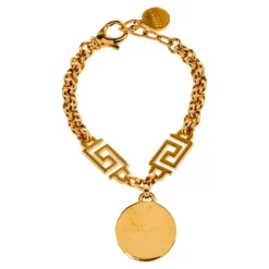 Versace Greca And Medusa Icon Chain Bracelet For Women -Versace Official Website luxury women versace used accessories p384680 005