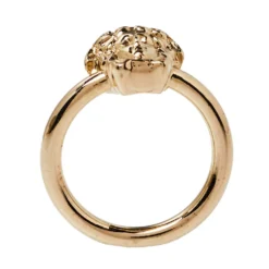 Versace Pale Gold Tone Strong Wrap Medusa Ring Size EU 50.5 For Women -Versace Official Website luxury women versace used accessories p385973 003