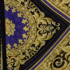 Versace Multicolor Barocco Print Silk Scarf For Women -Versace Official Website luxury women versace used accessories p399508 002