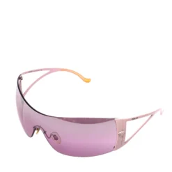 Versace Pink Tone/Dark Pink Gradient 2034 Medusa Shield Sunglasses For Women -Versace Official Website luxury women versace used accessories p404600 006