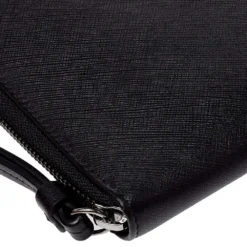 Versace Black Saffiano Leather Medusa Wallet Organizer For Women -Versace Official Website luxury women versace used accessories p408743 008