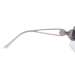 Versace Pink Metal/Grey Gradient Medusa 2036 Shield Sunglasses For Women -Versace Official Website luxury women versace used accessories p411453 006