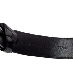 Versace Black Leather Medusa Belt 75CM For Women -Versace Official Website luxury women versace used accessories p413999 006