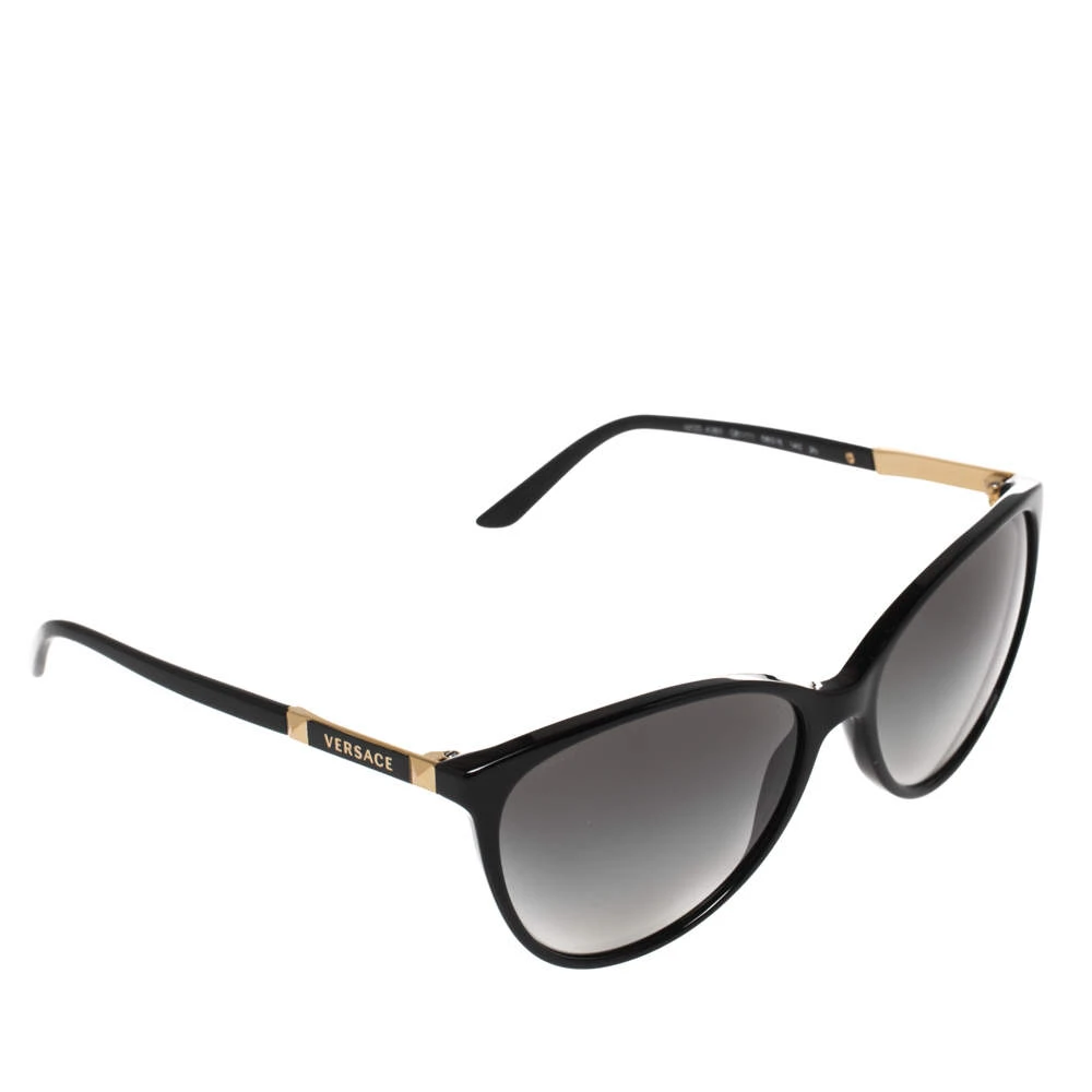 Versace Gold/Black MOD 4260 Cat Eye Gradient Sunglasses For Women 1 Versace Gold/Black MOD 4260 Cat Eye Gradient Sunglasses For Women