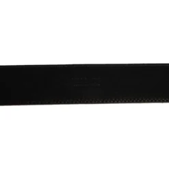 Versace Black Leather Medusa Square Buckle Belt 95CM For Women -Versace Official Website luxury women versace used accessories p456844 002