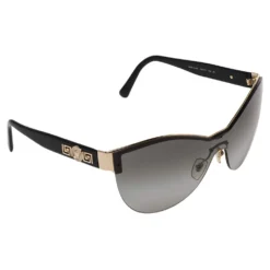 Versace Black Acetate 2144 Shield Sunglasses For Women