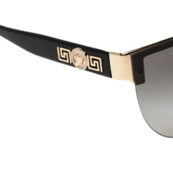 Versace Black Acetate 2144 Shield Sunglasses For Women -Versace Official Website luxury women versace used accessories p463498 002