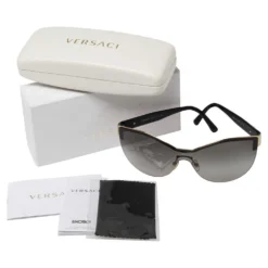 Versace Black Acetate 2144 Shield Sunglasses For Women -Versace Official Website luxury women versace used accessories p463498 006