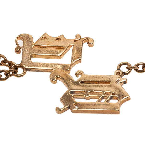 Versace Gold-Plated Chain Linked Ring And Bangle 19CM Size 54 For Women 8 Versace Gold-Plated Chain Linked Ring And Bangle 19CM Size 54 For Women - Image 8