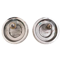 Versace Medusa Crystal Silver Tone Stud Earrings For Women 9 Versace Medusa Crystal Silver Tone Stud Earrings For Women -Versace Official Website luxury women versace used accessories p476210 005