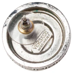 Versace Medusa Crystal Silver Tone Stud Earrings For Women 10 Versace Medusa Crystal Silver Tone Stud Earrings For Women -Versace Official Website luxury women versace used accessories p476210 006