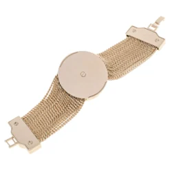 Versace Pink Enamel Medusa Icon Gold Tone Multi Strand Vanitas Bracelet For Women -Versace Official Website luxury women versace used accessories p485429 004