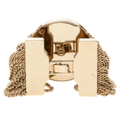 Versace Pink Enamel Medusa Icon Gold Tone Multi Strand Vanitas Bracelet For Women -Versace Official Website luxury women versace used accessories p485429 006