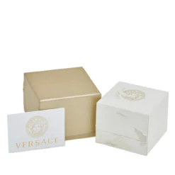 Versace Vanitas Medusa Two Tone Metal Double Chain Bracelet For Women -Versace Official Website luxury women versace used accessories p495456 001