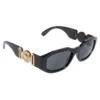 Versace Black / Grey 4361 Medusa Biggie Rectangle Sunglasses For Women