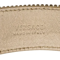 Versace Gold Tone Metal Mesh Medusa Charm Chain Bracelet For Women -Versace Official Website luxury women versace used accessories p519721 009