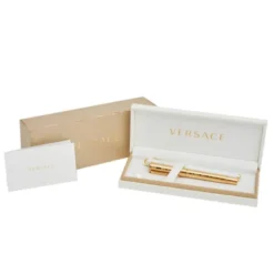 Versace Olympia Medusa Gold Tone Rollerball Pen For Women -Versace Official Website luxury women versace used accessories p530093 1636176790 006